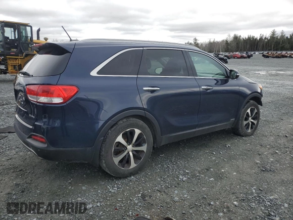 2016 Kia Sorento EX with VIN 5XYPHDA51GG173832, listed as a Copart auction lot 52921635 with 239,331 mi miles and Salvage Title. Bid and sale history available at carsss.com. Image 3.