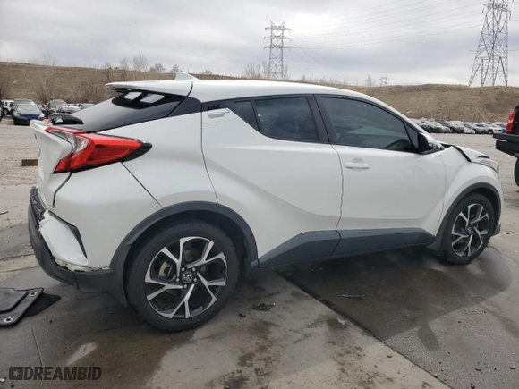 2018 Toyota C-HR XLE with VIN NMTKHMBX7JR057943, listed as a Copart auction lot 50991615 with 79,576 mi miles and Salvage Title. Bid and sale history available at carsss.com. Image 3.