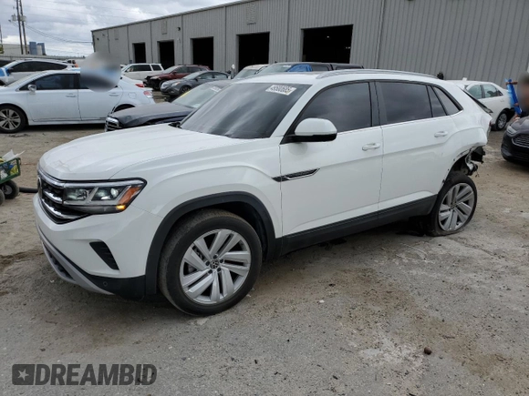 2022 Volkswagen Atlas SE with VIN 1V2JE2CA2NC207421, listed as a Copart auction lot 49580685 with 50,816 mi miles and Salvage title. Bid and sale history available at DreamBid. Image 1.