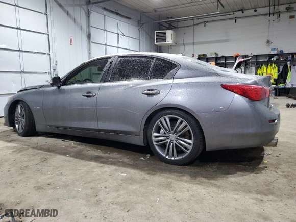 2014 Infiniti Q50 Hybrid Premium with VIN JN1AV7AR9EM701618, listed as a Copart auction lot 88628505 with 118,925 mi miles and Salvage Title. Bid and sale history available at carsss.com. Image 2.