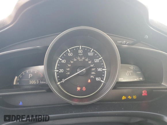 2017 Mazda 3 Touring with VIN 3MZBN1V78HM152541, listed as a Copart auction lot 52414475 with 38,631 mi miles and Salvage Title. Bid and sale history available at DreamBid. Image 9.