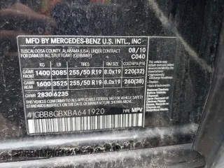 2011 Mercedes-Benz M 350 with VIN 4JGBB8GBXBA641920, listed as a Copart auction lot 56076455 with 149,909 mi miles and Clean Title. Bid and sale history available at DreamBid. Image 14.