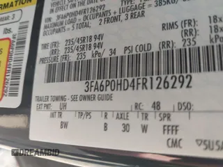 2015 Ford Fusion SE z VIN 3FA6P0HD4FR126292, wystawiony jako IAAI lot #42418564 z przebiegiem 152 795 mil mil oraz . Historia ofert i sprzedaży dostępna na DreamBid. Obrazek 9.
