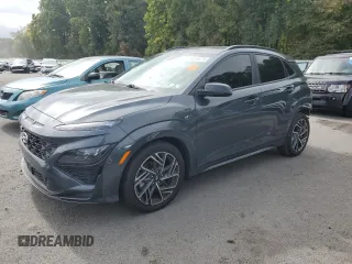 2022 Hyundai Kona N Line with VIN KM8K3CA38NU857043, listed as a Copart auction lot 73416674 with 13,485 mi miles and Salvage title. Bid and sale history available at DreamBid. Image 1.