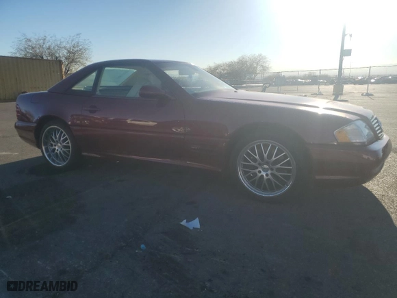 2000 Mercedes-Benz SL-Class with VIN WDBFA68F0YF193681, listed as a Copart auction lot 46833985 with 179,163 mi miles and Clean Title. Bid and sale history available at carsss.com. Image 4.