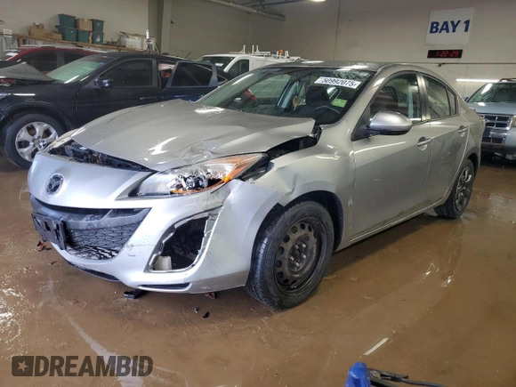 2011 Mazda Mazda3 i Sport with VIN JM1BL1UF2B1900917, listed as a Copart auction lot 50992075 with 131,166 mi miles and Salvage Title. Bid and sale history available at carsss.com. Image 1.