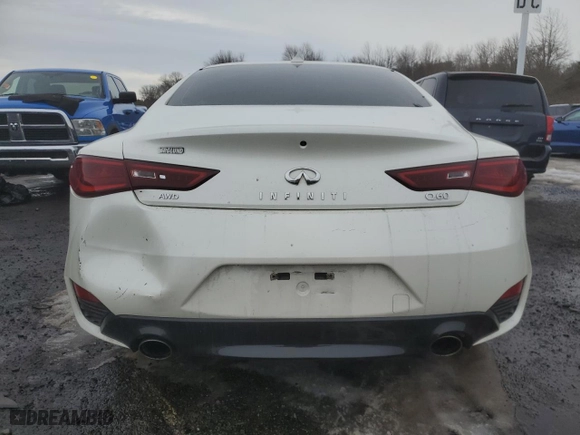 2019 Infiniti Q60 3.0t LUXE with VIN JN1EV7EL3KM290140, listed as a Copart auction lot 45725095 with 28,244 mi miles and Salvage Title. Bid and sale history available at carsss.com. Image 6.