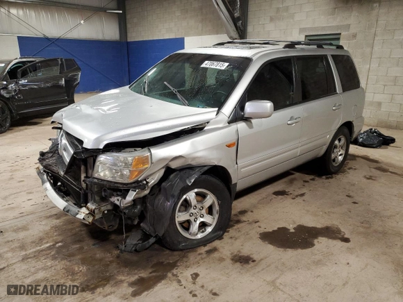 2006 Honda Pilot EX-L with RES with VIN 2HKYF18636H507440, listed as a Copart auction lot 47067815 with 0 mi miles and Salvage Title. Bid and sale history available at carsss.com. Image 1.