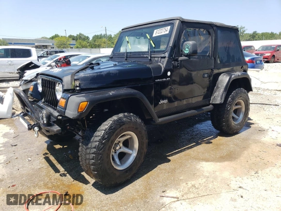 1997 Jeep Wrangler SE with VIN 1J4FY29P2VP431639, listed as a Copart auction lot 61222754 with 225,081 mi miles and Salvage Title. Bid and sale history available at carsss.com. Image 1.