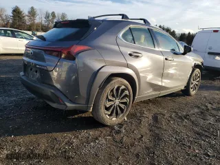 2024 Lexus UX with VIN JTHP9JBH0R2073933, listed as a Copart auction lot 44795495 with 3,888 mi miles and Salvage Title. Bid and sale history available at carsss.com. Image 3.