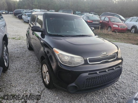 2014 Kia Soul with VIN KNDJN2A23E7734941, listed as a IAAI auction lot 41617107 with 1 mi miles. Bid and sale history available at carsss.com. Image 1.