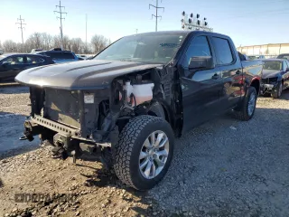 2019 Chevrolet Silverado 1500 Custom with VIN 1GCPYBEH7KZ368787, listed as a Copart auction lot 42380295 with 60,709 mi miles and Salvage Title. Bid and sale history available at DreamBid. Image 1.