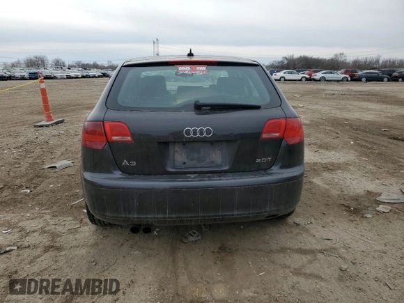 2008 Audi A3 with VIN WAUNF78P48A068528, listed as a Copart auction lot 45762245 with 179,355 mi miles and Salvage Title. Bid and sale history available at carsss.com. Image 6.