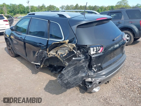 2019 Jeep Cherokee Limited with VIN 1C4PJMDX5KD200135, listed as a IAAI auction lot 42346562 with 94,677 mi miles and . Bid and sale history available at DreamBid. Image 3.