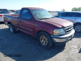 1997 Ford F-150 z VIN 1FTDF1728VKC04974, wystawiony jako IAAI lot #41969225 z przebiegiem 159 375 mil mil oraz . Historia ofert i sprzedaży dostępna na DreamBid. Obrazek 1.