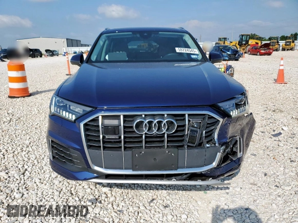 2024 Audi Q7 Premium Plus z VIN WA1LXBF74RD010118, wystawiony jako Copart lot #59724545 z przebiegiem 7 641 mil mil oraz Szkoda całkowita • Salvage title. Historia ofert i sprzedaży dostępna na DreamBid. Obrazek 5.