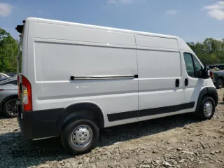 2023 Ram ProMaster Cargo with VIN 3C6LRVDG8PE565077, listed as a Copart auction lot 55407095 with 5,596 mi miles and Salvage Title. Bid and sale history available at carsss.com. Image 3.