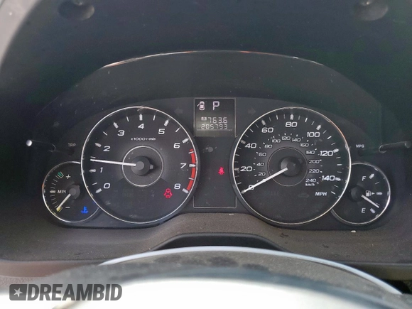2011 Subaru Outback 2.5i with VIN 4S4BRCAC7B3326920, listed as a Copart auction lot 62001925 with 205,793 mi miles and Salvage title. Bid and sale history available at DreamBid. Image 9.