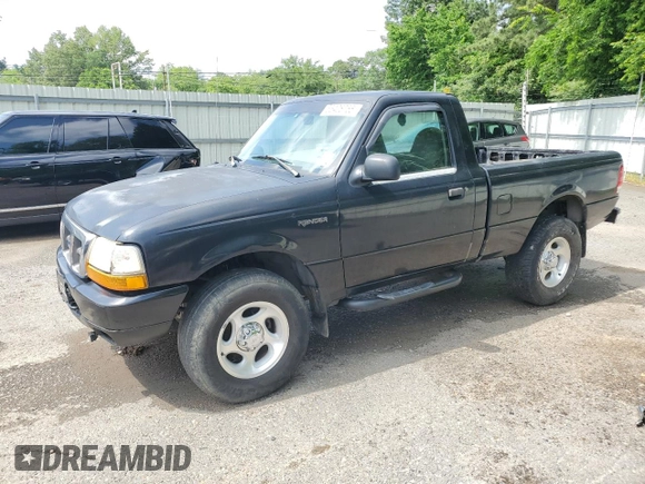 2000 Ford Ranger XL with VIN 1FTYR10V8YPA69175, listed as a Copart auction lot 55406755 with 218,143 mi miles and Salvage Title. Bid and sale history available at carsss.com. Image 1.