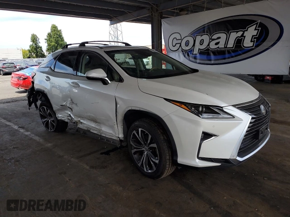 2017 Lexus RX 350 with VIN JTJBZMCA2H2024954, listed as a Copart auction lot 63226975 with 80,602 mi miles and Salvage title. Bid and sale history available at DreamBid. Image 4.