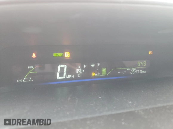 2012 Toyota Prius Two with VIN JTDZN3EU6C3067422, listed as a Copart auction lot 54161565 with 254,715 mi miles and Salvage Title. Bid and sale history available at DreamBid. Image 9.