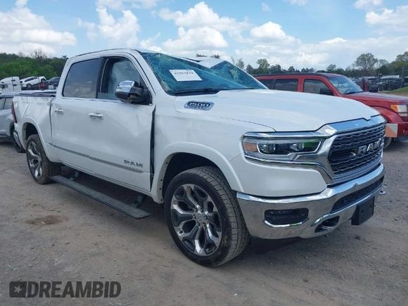 2020 Ram 1500 Limited with VIN 1C6SRFHT6LN364034, listed as a IAAI auction lot 41963839 with 51,902 mi miles. Bid and sale history available at carsss.com. Image 1.