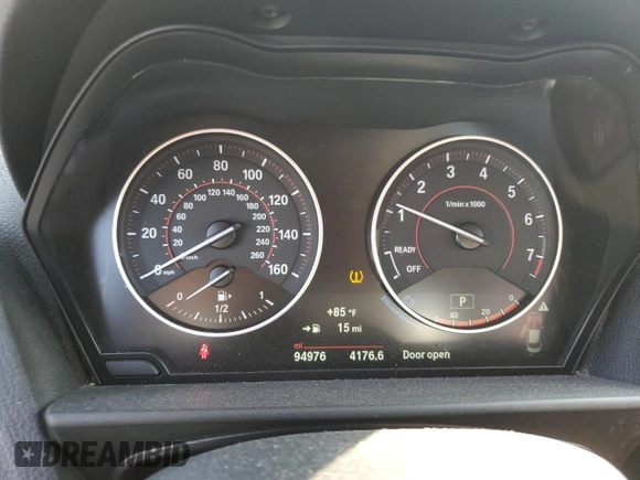 2017 BMW 2 Series 230i xDrive with VIN WBA2H9C37H7A25850, listed as a Copart auction lot 71543504 with 94,976 mi miles and Salvage Title. Bid and sale history available at carsss.com. Image 9.
