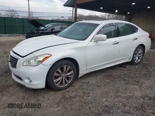 2012 Infiniti M37 with VIN JN1BY1AR6CM392969, listed as a IAAI auction lot 42021761 with 213,718 mi miles. Bid and sale history available at carsss.com. Image 2.