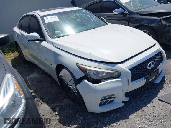 2017 Infiniti Q50 Signature Edition with VIN JN1EV7AP6HM743944, listed as a IAAI auction lot 41701528 with 73,747 mi miles and . Bid and sale history available at DreamBid. Image 1.