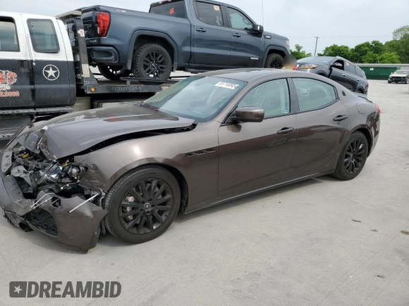 2014 Maserati Ghibli S Q4 with VIN ZAM57RTA6E1085708, listed as a Copart auction lot 53710095 with 110,799 mi miles and Salvage title. Bid and sale history available at DreamBid. Image 1.