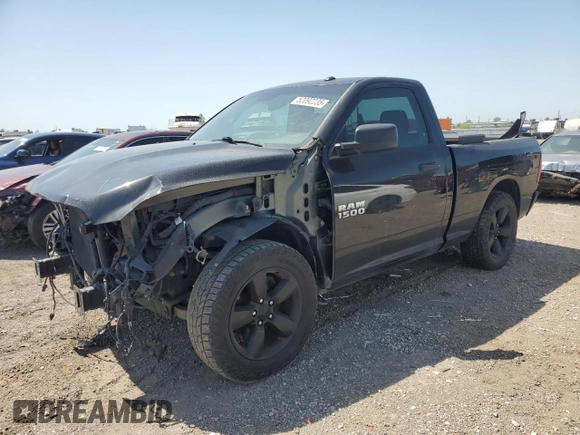 2018 Ram 1500 Express with VIN 3C6JR6AT0JG122755, listed as a Copart auction lot 52092235 with 109,140 mi miles and Salvage title. Bid and sale history available at DreamBid. Image 1.
