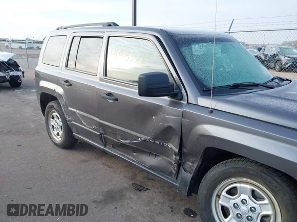 2017 Jeep Patriot Sport SE with VIN 1C4NJPBA3HD166261, listed as a IAAI auction lot 41285535 with 99,600 mi miles and . Bid and sale history available at DreamBid. Image 6.