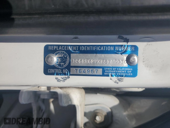 2014 Ram 1500 Tradesman with VIN 1C6RR6FTXES148936, listed as a Copart auction lot 60737645 with 109,798 mi miles and Salvage title. Bid and sale history available at DreamBid. Image 12.