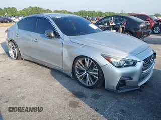 2019 Infiniti Q50 Luxe z VIN JN1EV7APXKM516277, wystawiony jako IAAI lot #41751440 z przebiegiem 52 638 mil mil oraz . Historia ofert i sprzedaży dostępna na DreamBid. Obrazek 6.