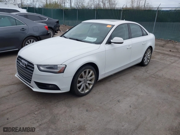 2013 Audi A4 Premium Plus with VIN WAUFFAFL0DN027172, listed as a IAAI auction lot 41996893 with 231,809 mi miles. Bid and sale history available at carsss.com. Image 17.
