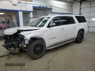 2016 Chevrolet Suburban LTZ with VIN 1GNSKJKC2GR322197, listed as a Copart auction lot 45725585 with 123,177 mi miles and Salvage Title. Bid and sale history available at carsss.com. Image 1.