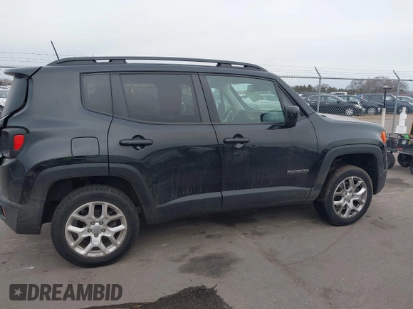 2018 Jeep Renegade Latitude with VIN ZACCJBBB4JPJ07324, listed as a IAAI auction lot 41854706 with 61,257 mi miles and . Bid and sale history available at carsss.com. Image 13.