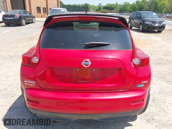 2014 Nissan Juke SL with VIN JN8AF5MV7ET483065, listed as a IAAI auction lot 42076991 with 66,899 mi miles. Bid and sale history available at carsss.com. Image 6.