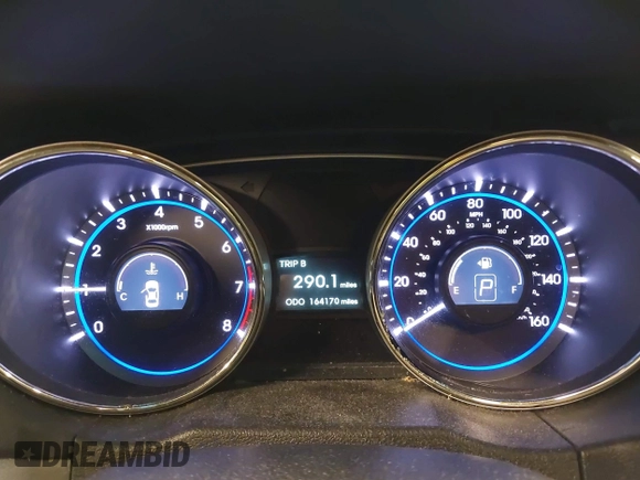 2013 Hyundai Sonata GLS z VIN 5NPEB4ACXDH620718, wystawiony jako IAAI lot #42450301 z przebiegiem 164 170 mil mil oraz . Historia ofert i sprzedaży dostępna na DreamBid. Obrazek 7.