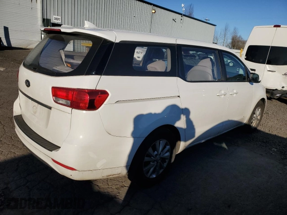 2016 Kia Sedona L with VIN KNDMA5C15G6150001, listed as a Copart auction lot 44647655 with 111,220 mi miles and Salvage Title. Bid and sale history available at carsss.com. Image 3.