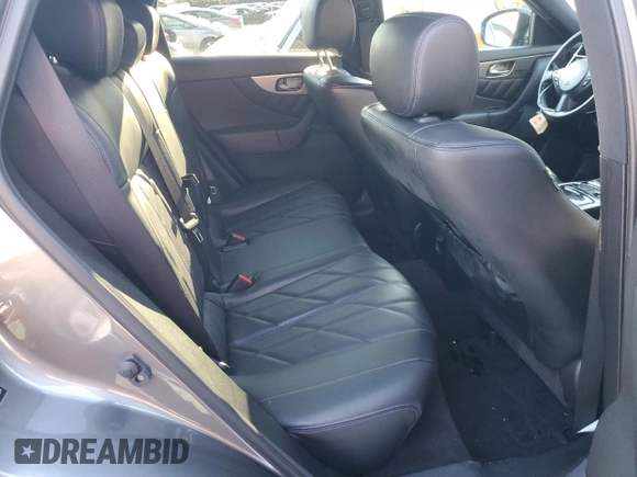 2015 Infiniti QX70 z VIN JN8CS1MW2FM481841, wystawiony jako Copart lot #41459505 z przebiegiem Nie podano mil oraz Szkoda całkowita • Salvage title. Historia ofert i sprzedaży dostępna na DreamBid. Obrazek 11.