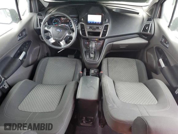 2021 Ford Transit Connect XLT with VIN NM0GE9F28M1500501, listed as a Copart auction lot 50764445 with 24,638 mi miles and Salvage title. Bid and sale history available at DreamBid. Image 8.