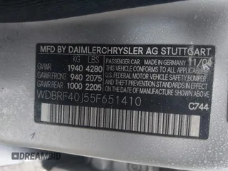 2005 Mercedes-Benz C 230 Kompressor with VIN WDBRF40J55F651410, listed as a IAAI auction lot 41542616 with 256,638 mi miles and . Bid and sale history available at DreamBid. Image 9.