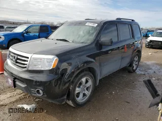 2015 Honda Pilot EX-L with VIN 5FNYF4H57FB067665, listed as a Copart auction lot 44211265 with 124,073 mi miles and Salvage Title. Bid and sale history available at carsss.com. Image 1.