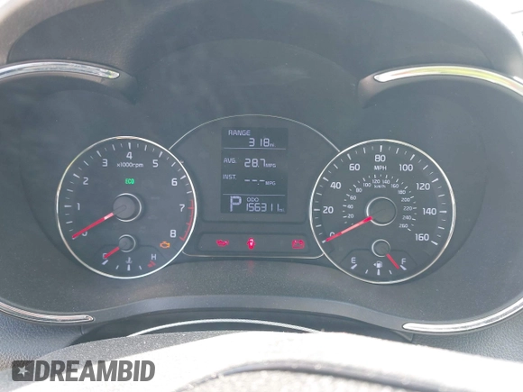 2016 Kia Forte LX with VIN KNAFX4A65G5503050, listed as a IAAI auction lot 41933756 with 156,311 mi miles. Bid and sale history available at carsss.com. Image 7.