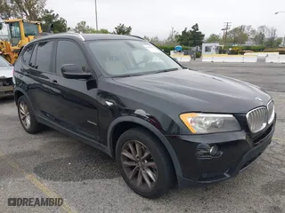 2013 BMW X3 xDrive28i with VIN 5UXWX9C59D0A21969, listed as a IAAI auction lot 42058317 with 118,302 mi miles. Bid and sale history available at carsss.com. Image 1.