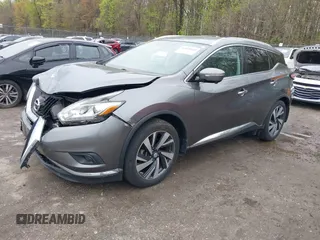 2015 Nissan Murano SL with VIN 5N1AZ2MH9FN254755, listed as a IAAI auction lot 42030540 with 44,135 mi miles and . Bid and sale history available at DreamBid. Image 17.