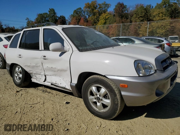2005 Hyundai Santa Fe GLS with VIN KM8SC73D85U921384, listed as a Copart auction lot 77441524 with 33,254 mi miles and Salvage Title. Bid and sale history available at carsss.com. Image 4.
