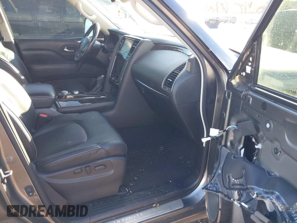 2020 Infiniti QX80 Luxe with VIN JN8AZ2NE5L9253264, listed as a IAAI auction lot 41012767 with 106,672 mi miles and . Bid and sale history available at DreamBid. Image 5.