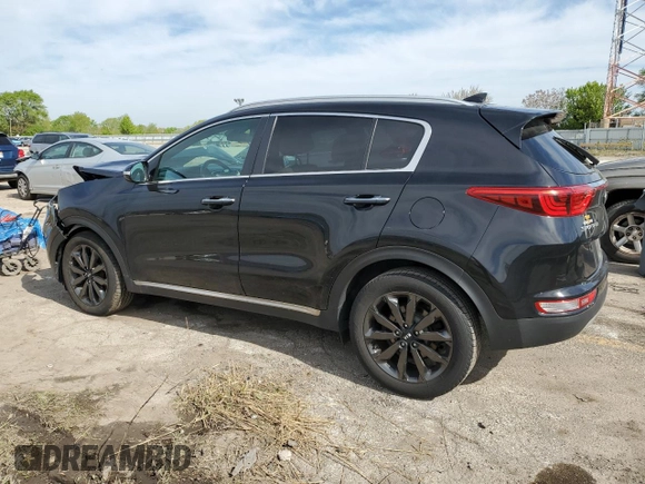 2018 Kia Sportage EX with VIN KNDPN3AC9J7398389, listed as a Copart auction lot 55902125 with 154,786 mi miles and Salvage title. Bid and sale history available at DreamBid. Image 2.